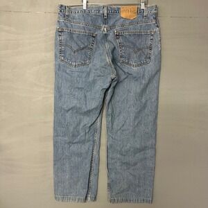 Levi Strauss 550 Relaxed Fit Blue Denim Jeans Mens Size 40x30